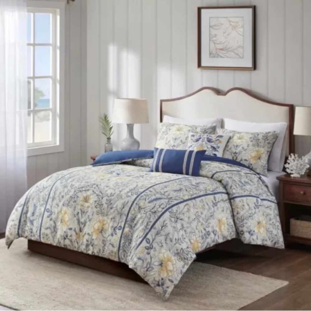Harbor House Livia 5 Piece Cotton Duvet Cover Set King Size